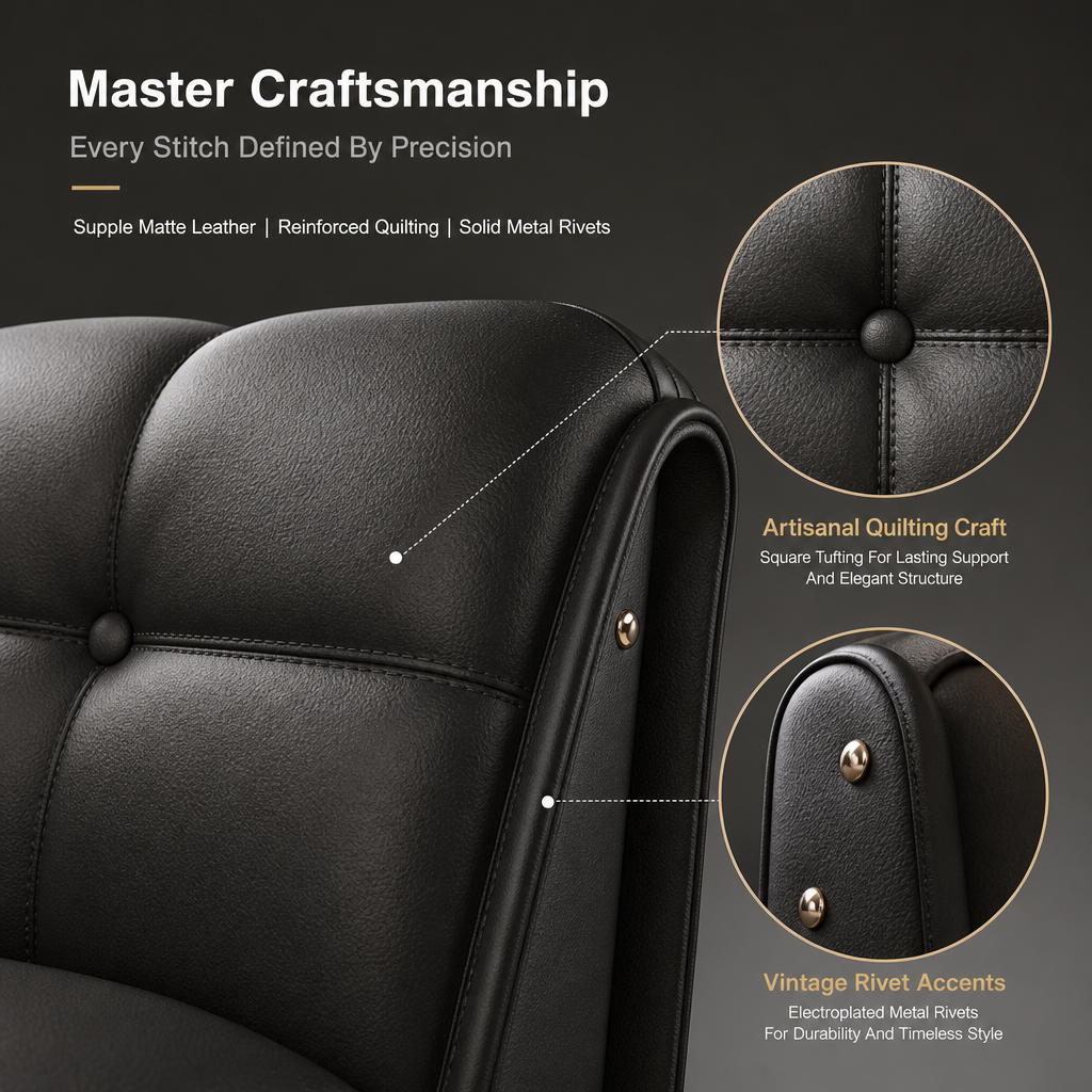 2‑in‑1 Leather Sofa Bed with Phone Holder & Hidden Storage, Convertible Pull‑Out Sleeper Couch with Wheels, Ergonomic Multi‑Posture Lounge Sofa for Small Apartment