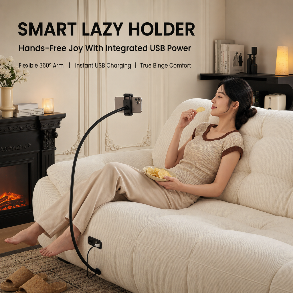 Cream Cloud Sectional Sofa with Removable Covers, Built‑in 360° Phone Holder & USB Charging Port, 58cm High Backrest Deep Seating Boucle Couch for Living Room